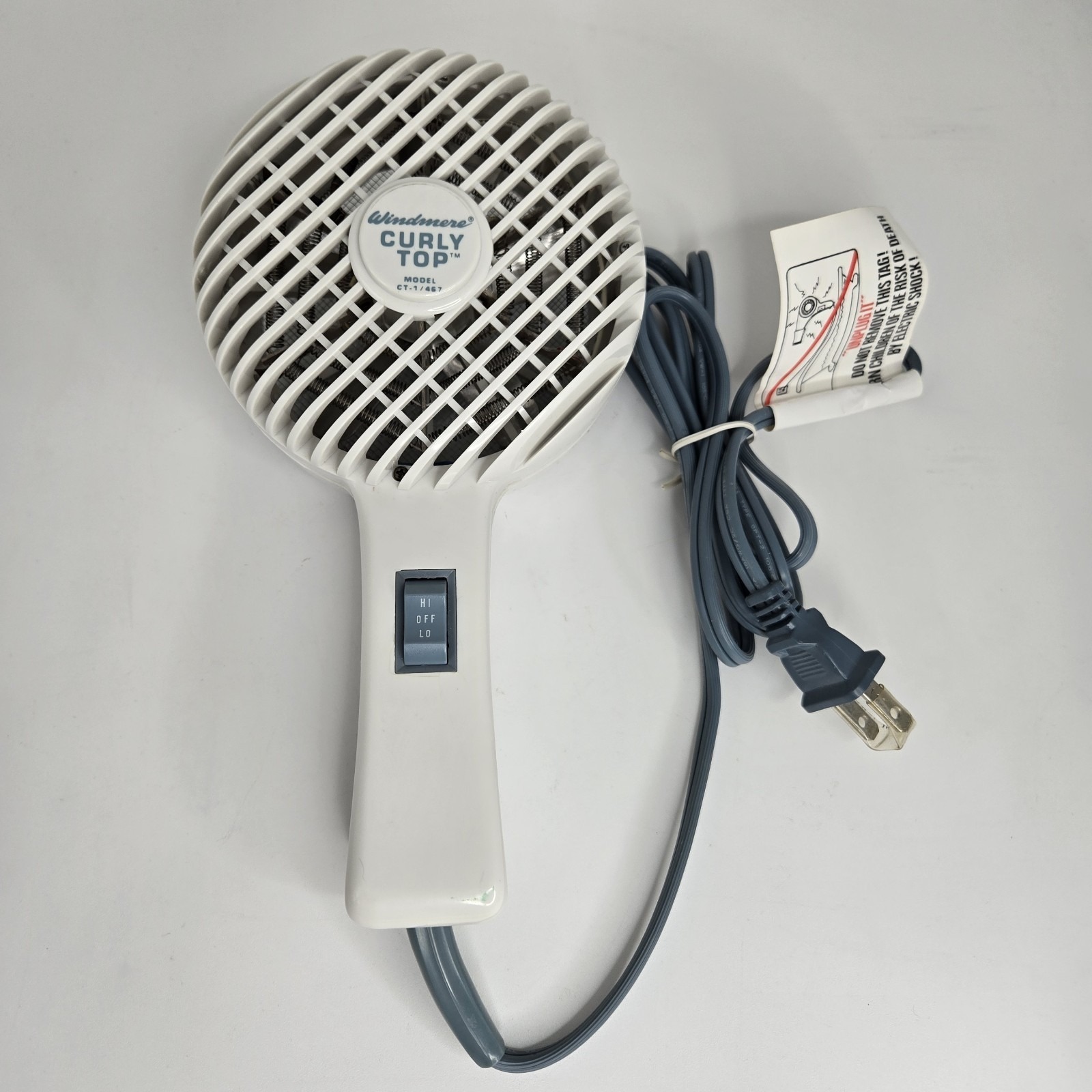 Windmere Curly Top Vtg Bonnet Hair Dryer Ct1487 Retro Salon Diffuser Working